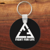 FFLキーチェーンブラック キーホルダー (正面)