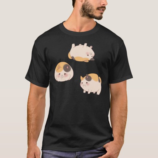 FFXIV – 太った猫 Tシャツ (正面)