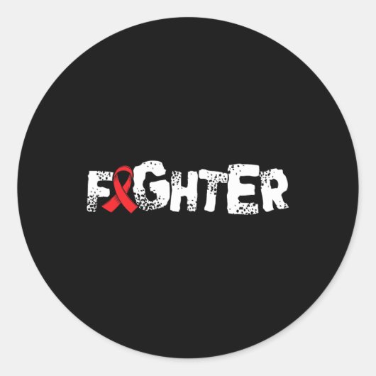 Fghter1 – 鎌状赤血球貧血認識度サポーターRi ラウンドシール (正面)