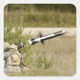 FGM-148投げ槍を始動させている兵士 スクエアシール