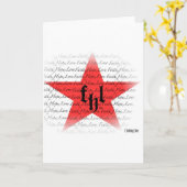 FHL (Faith, Hope & Love)すべてのスターロゴ カード (黄色い花)