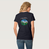 FHRCC レディース半袖VネックTシャツ Tシャツ (裏面フル)
