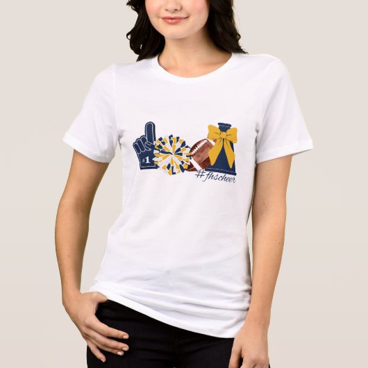#FHSCheer Tee - Women トライブレンドＴシャツ (正面)