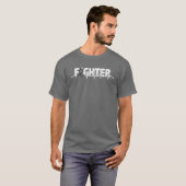 Fhter – 黒色腫がん認識度ギフト黒色腫C Tシャツ (正面フル)