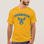 FHVS Firebirds、金ゴールドTシャツ Tシャツ (正面)