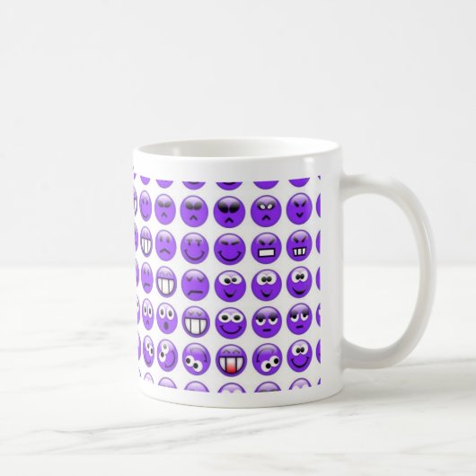 fi_smilies_purple、fi_smilies_purple コーヒーマグカップ (右)