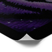 Fiala Purple Tiger Wild Cat Myka Jelina Art Poster ポスター (角)