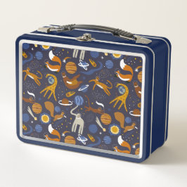 Fiambrera Animals Outer Space メタルランチボックス