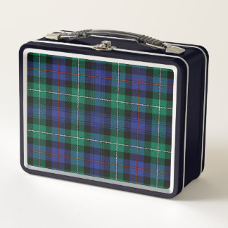 Fiambrera con estampado tartan メタルランチボックス