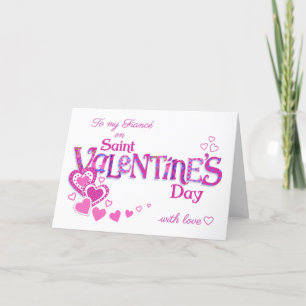 Fiance Valentineのハートと花のカード シーズンカード