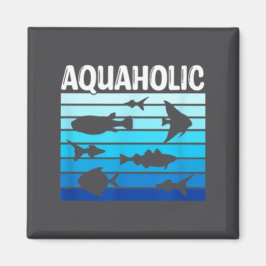 Fiank Funny Fishkeeper Quote Fish Keeper Aquarium  マグネット (正面)