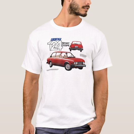 FIAT 124 COUPE436 Tシャツ (正面)