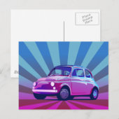 Fiat 500 抽象画 ポストカード (正面/裏面)