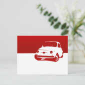 Fiat 500, 1959 – 点灯 ポストカード (スタンド正面)