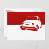 Fiat 500, 1959 – 点灯 ポストカード (正面/裏面)