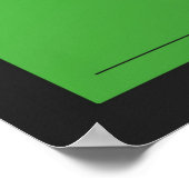Fiat 500, 1959 - Green on charcoal black ポスター (角)