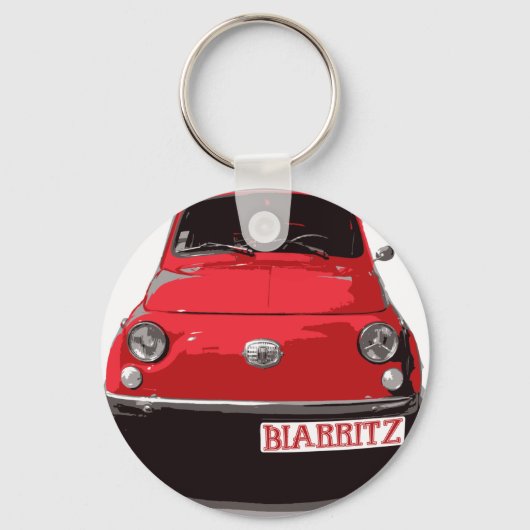 Fiat 500 Biarritz キーホルダー (正面)