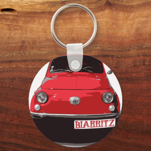 Fiat 500 Biarritz キーホルダー (正面)