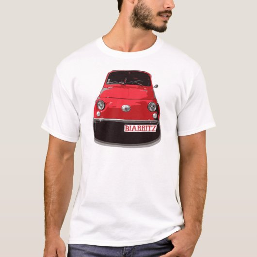 Fiat 500 Biarritz Tシャツ (正面)