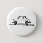 Fiat 500 Cinquecento 缶バッジ (正面)