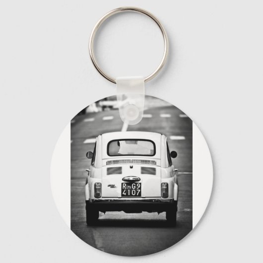 Fiat 500 in Rome キーホルダー (正面)