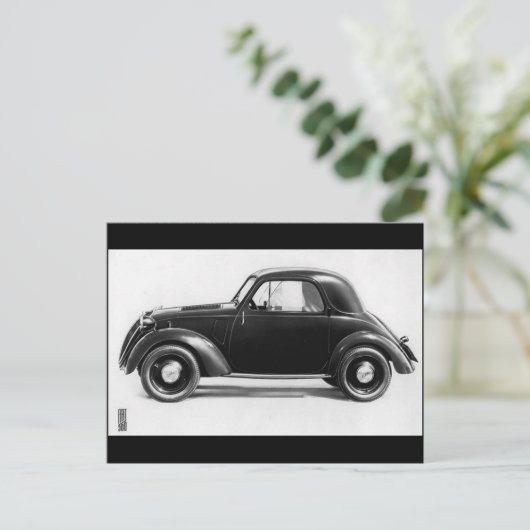 Fiat 500 Topolino ポストカード (スタンド正面)