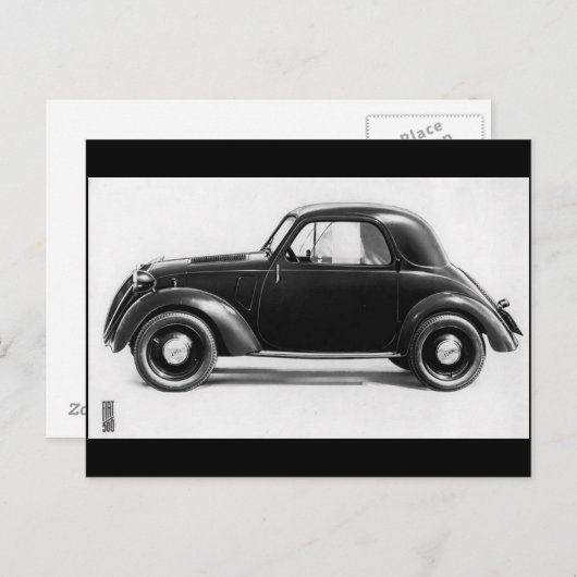 Fiat 500 Topolino ポストカード (正面/裏面)