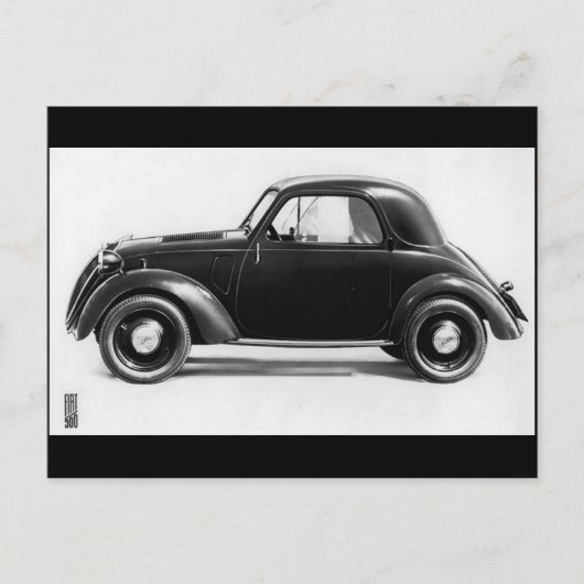 Fiat 500 Topolino ポストカード (正面)