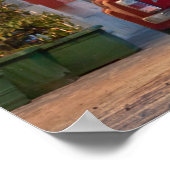 Fiat 500, vintage cinquecento, at night, Italy ポスター (角)