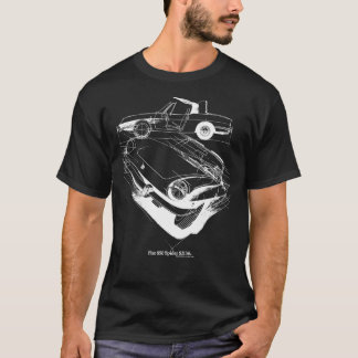 FIAT 850スパイダクラシックーTシャツ Tシャツ
