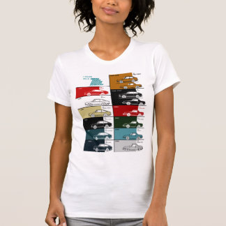 FIAT 850スポーツクーペスパイダーカラーグラフ362 Tシャツ