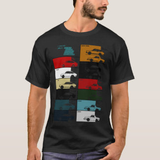 FIAT 850スポーツクーペスパイダーカラーチャート63 Tシャツ