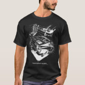 FIAT 850 white on black31 Tシャツ (正面)