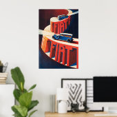 Fiat Automobile 1928 Vintage Car Poster ポスター (ホームオフィス)