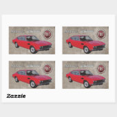 FIAT DINO 2400シール 長方形シール (シート)