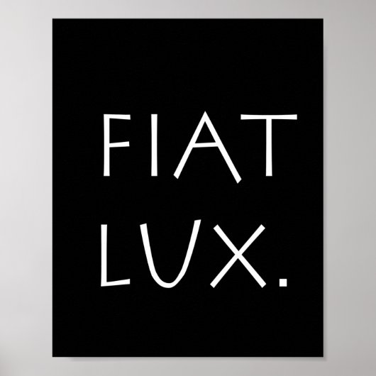 Fiat Lux ポスター (正面)