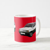 Fiat Panda 30 / 45 赤 コーヒーマグカップ (正面右)