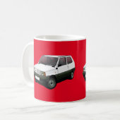 Fiat Panda 30 / 45 赤 コーヒーマグカップ (正面左)