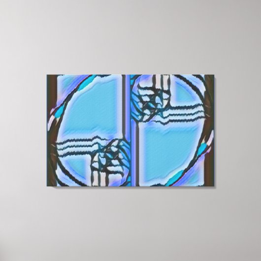 FIB 369 | The Blues, Fibonacci キャンバスプリント (正面)