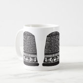 FiberFliesでシンブル コーヒーマグカップ (正面左)