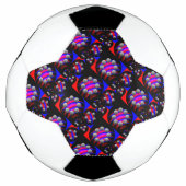 Fibonacci 'Fish 市松模様に Black' by Kenneth Yoncich サッカーボール (正面)