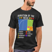 Fibonacci Golden Ratio Duration of the week Tシャツ (正面)