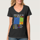Fibonacci Golden Ratio Duration of the week Tシャツ (正面)