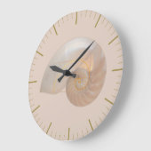 Fibonacci Golden Ration Sacred Geometry Art Large  ラージ壁時計 (傾斜)