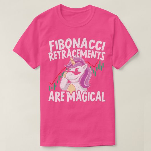 Fibonacci Retracement Are Magical Unicorn Trader 1 Tシャツ (デザイン正面)