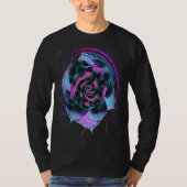 Fibonacci Sequence Flower Vaporwave Aesthetics Tシャツ (正面)