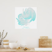 Fibonacci Waves巨大ポスター ポスター (キッチン)