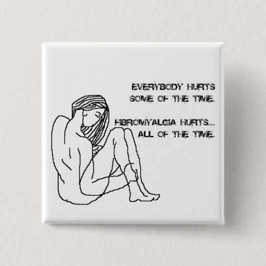 fibro傷のバッジ、ボタン、ピン 缶バッジ (正面)