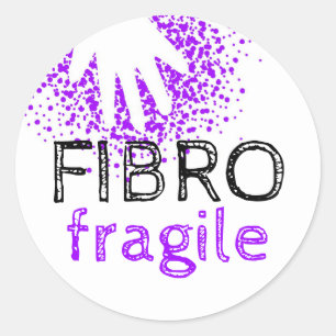 Fibro壊れやすい-見えない病気の認識度 ラウンドシール