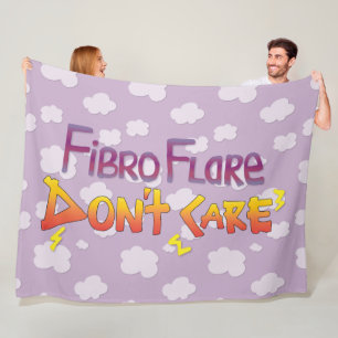 Fibro Flareは気にない フリースブランケット